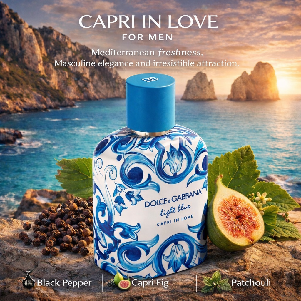 DOLCE GABBANA LIGHT BLUE CAPRI IN LOVE